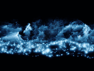 分形泡沫世界创造力星云精神黑色音乐墙纸蓝色魔法想像力图片