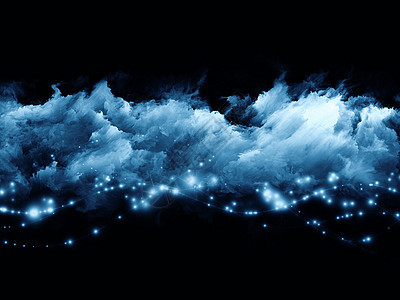 分形泡沫世界魔法创造力蓝色星云精神黑色墙纸想像力音乐图片