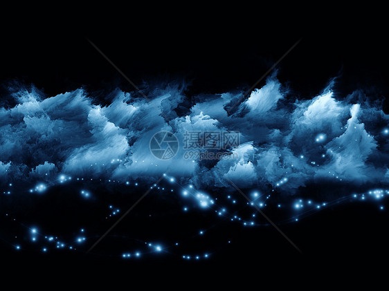 分光泡沫中的墙纸魔法黑色星云创造力想像力蓝色精神图片