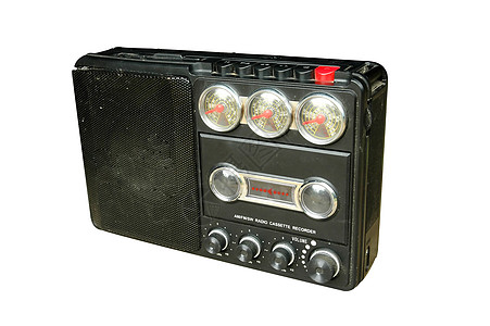 旧旧无线电台金子力量技术频率扬声器音乐娱乐笔记录音机电子产品图片