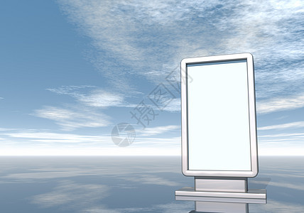 广告牌营销木板空白宣传市场帆布展览控制板促销天空图片