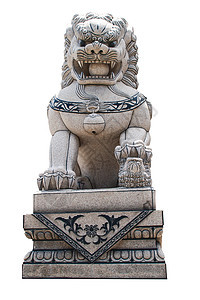 石狮白色岩石雕像监护人古董建筑学石头动物艺术文化图片