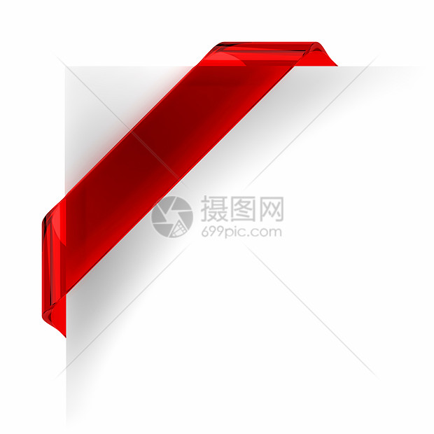红班条形状图标一个字横幅文字电脑玻璃标签3d丝带图片