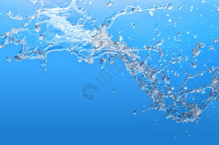 热带蓝海水边缘海浪气泡沉淀力量反射活力水滴飞溅湿度图片