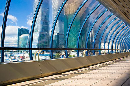 商业桥梁生长金融办公室大厦公司建筑玻璃蓝色城市晴天图片