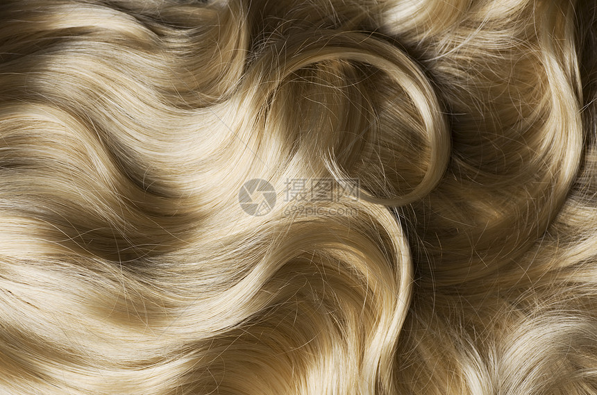 健康发色美丽黄色海浪荒野波浪状淡黄色棕色发型洗发水条纹图片