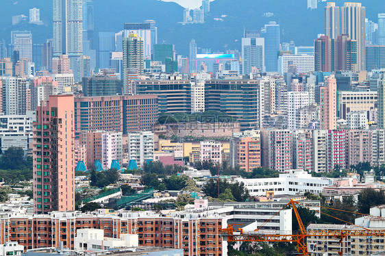 香港市中心景观蓝色旅行城市办公室旅游天空戏剧性地标摩天大楼图片
