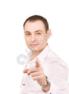 商务人士用手指指着他的手指人士生意人采摘企业家行动手势快乐商务警报男性图片