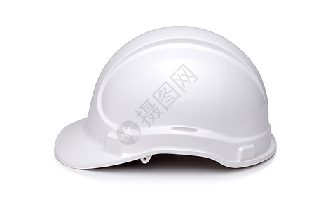 白色Hardhat 侧边视图图片