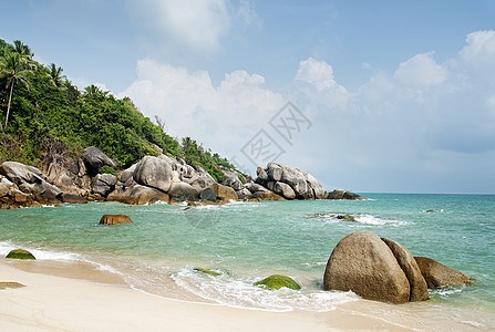 普吉塔兰附近的热带异国热带沙滩旅行海岸线海滩海岸假期天堂风景情调图片