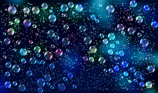 雨水中滴水的动水珠子湿气窗户蓝色圆圈沉淀天空天气气候水滴图片