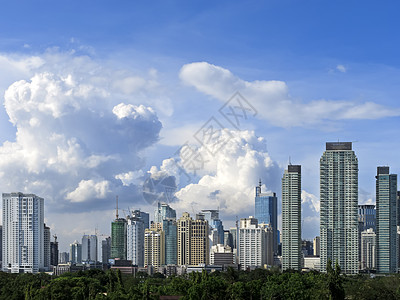 Makati 天线公寓办公楼商业城市建筑摄影办公室建筑学结构蓝色图片