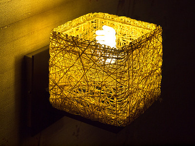 室内房内带暖光的墙灯酒店房间经济生态活力照明背景图片