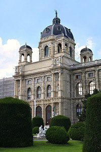 自然历史博物馆维也纳博物馆 奥斯喷泉地标建筑首都历史城堡晴天雕像历史性纪念碑图片