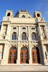 自然历史博物馆维也纳博物馆 奥斯地标首都历史天空文化城堡城市旅行建筑旅游图片