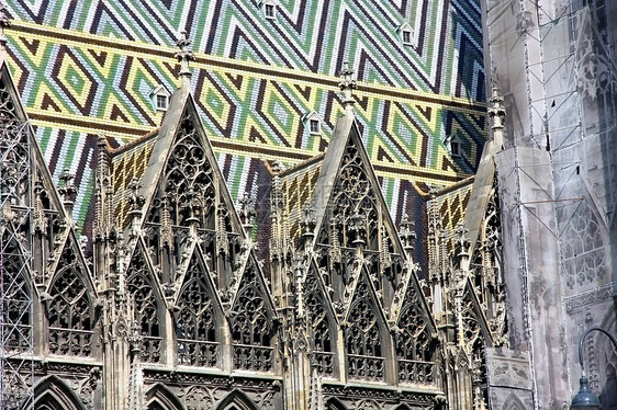 奥地利维也纳的自制书店大教堂首都风格装饰教会景观王国旅行宗教建筑学图片