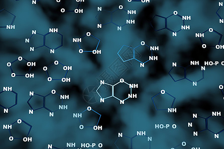 抽象的化学背景科学蓝色公式背景图片
