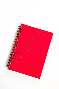 红色笔记本备忘录记事本日记笔记学校床单戒指角落办公室螺旋图片