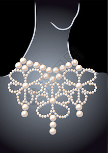 珍珠项链宝石白色女性珠子礼物财富奢华图片