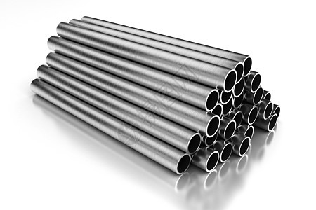 钢管堆计算机不锈钢管子管道水平图像金属工业合金背景图片