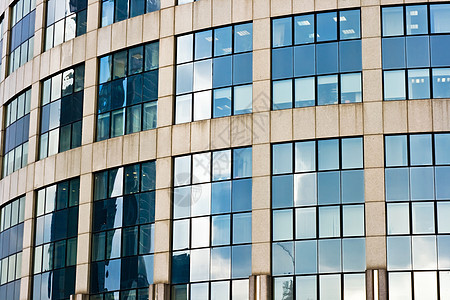 摩天大楼反射市中心日落金融办公室蓝色墙纸民众商业城市图片