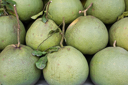 波梅洛或庞梅罗橙子绿色健康柚子市场水果食物热带图片