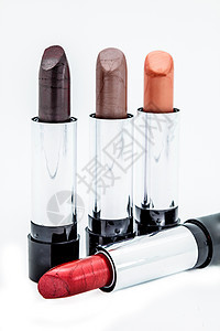 一些口红化妆品红色美丽魅力产品背景图片