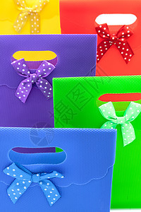 礼品袋绿色生日庆祝念日蓝色红色盒子庆典展示紫色纸高清图片素材