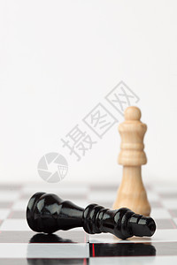 白色站立时躺着的黑象棋图片