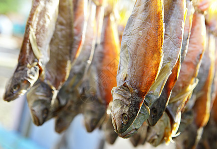 干鱼美食渔夫市场生产食物餐厅烹饪零售产品咸鱼背景图片