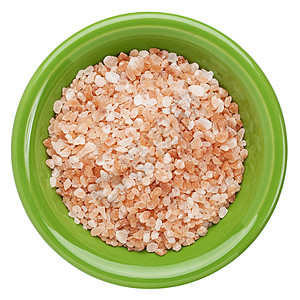 喜马拉雅盐碗制品水晶结晶粉色圆形矿物宏观岩盐橙子绿色图片