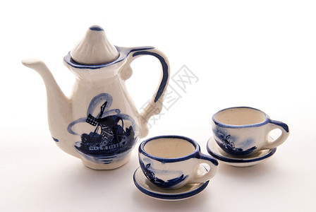 手绘杯子茶杯微型茶壶茶杯飞碟服务咖啡壶咖啡杯手绘甲板陶器咖啡背景