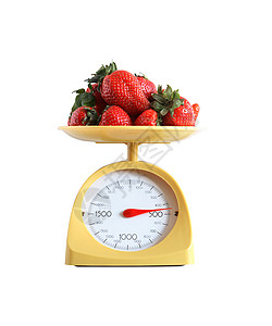 草莓平衡营养健康饮食测量商业瘦身用具仪器拨号公克图片