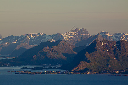挪威的风景山地山脉图片