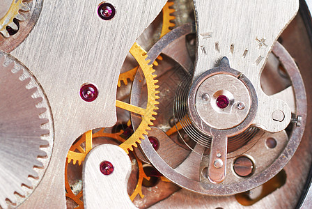 时钟工作工程圆圈引擎手表小时乐器时间金子运动齿轮图片