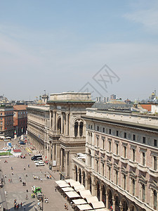 意大利米兰大教堂建筑联盟纪念碑天际城市建筑学景观中心全景图片