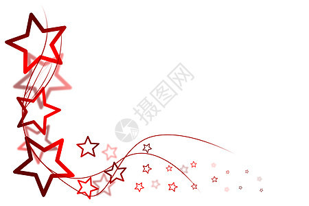 x马卡卡纸屑红色横幅星星宏观构图框架镜框墙纸边缘图片