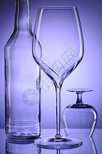 玻璃静止生命反射静物瓶子蓝色图片