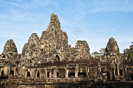 Bayon Siem收获 柬埔寨旅游历史宗教雕刻建筑学寺庙旅行雕塑笑脸考古学图片