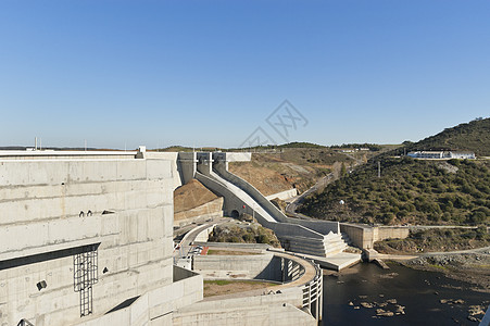 阿尔奎瓦大坝电站植物弹幕水电力量水平活力发电厂图片