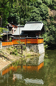 木制门历史文化人行道隧道宗教旅游神社走廊木头神道图片