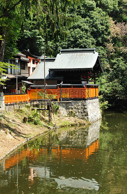 木制门历史文化人行道隧道宗教旅游神社走廊木头神道图片