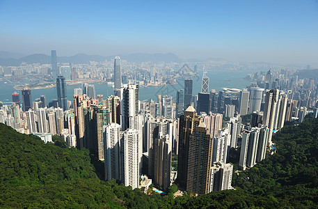 香港市风景摩天大楼城市商业市中心天际旅行场景天空建筑学街道图片