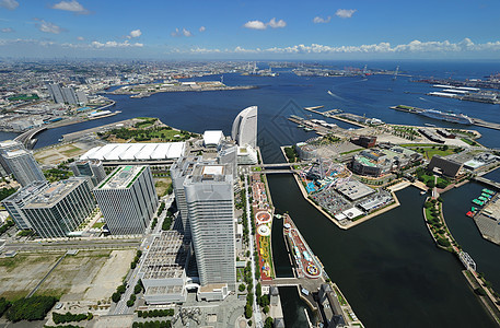 横滨市风景天际城市海洋街道摩天大楼场景建筑学建筑商业旅行图片