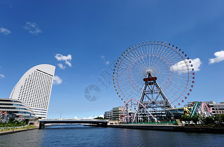 横滨市风景商业建筑城市摩天大楼天空建筑学场景港口天际海洋图片