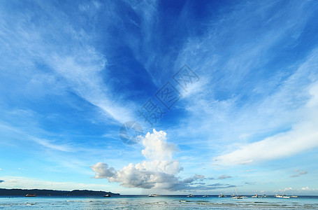 海上天空蓝色假期风景地平线热带荒野海景海岸线旅行边缘图片