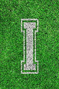绿草上的英文字母h操场条纹足球场地字体体育场生长小路院子活力图片