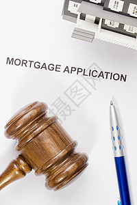 抵押贷款应用程序住宅司法金融经济住房交易法律银行房子合同图片
