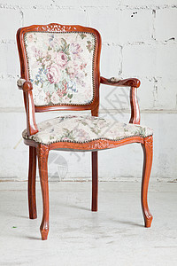 旧椅子家具沙发雕刻古董衣服风格装潢木头优雅长椅图片