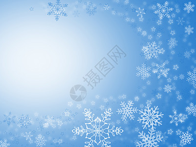 x马卡卡白色星星风格横幅季节庆典蓝色雪花插图构图图片